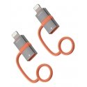 4smarts 541522 видео кабель адаптер Lightning USB Type-C Серый, Оранжевый 4smarts 541522 видео кабель адаптер Lightning USB Type-C Серый, Оранжевый