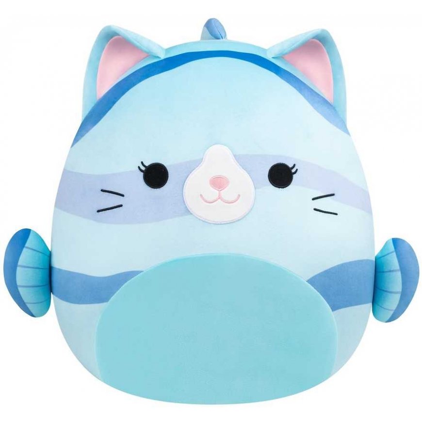 Squishmallows P24 Melinda kaķis zivs, pehmolelu