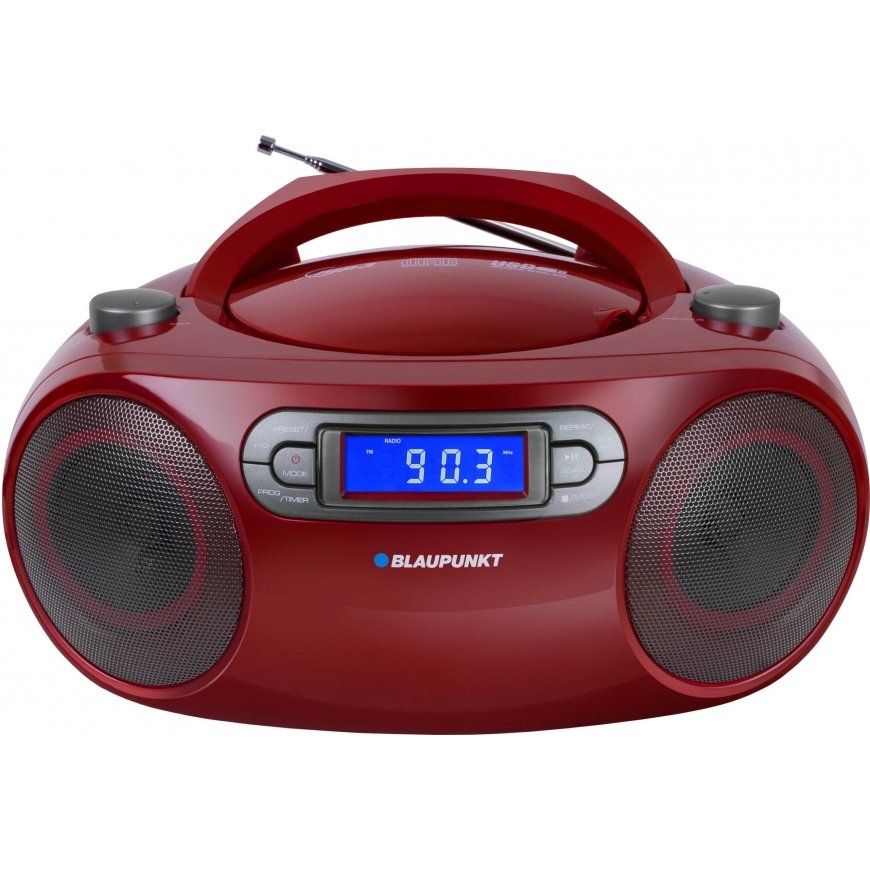 Blaupunkt BB18RD CD grotuvas Nešiojamas kompaktinių diskų grotuvas Raudona – 2