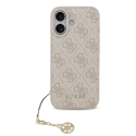 Guess 4G Charm kate, mis on mõeldud Apple iPhone 17, toon-toonis roosa värviga Guess 4G Charm kate, mis on mõeldud Apple iPhone 17, toon-toonis roosa värviga