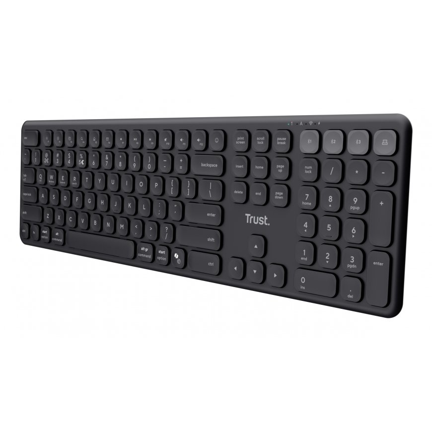 Trust Vaiya näppäimistö Koti /Toimisto RF Wireless + Bluetooth QWERTZ Saksa musta – 2