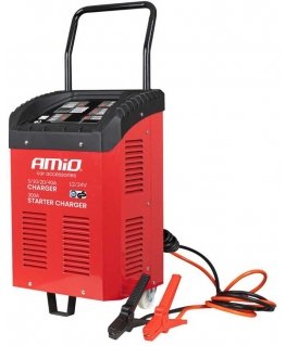 Įkroviklis su paleidimo funkcija, max 40A, 12V, 24V, paleidimas 300A, amio-04500