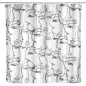 Curtains with mold-resistant coating FACES, 180 x 200 cm, plastic, WENKO