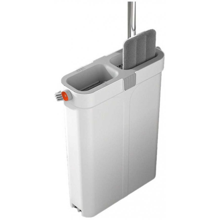Lean Floor Cleaning Set with Two-Compartment Bucket and Telescopic Mop – 3