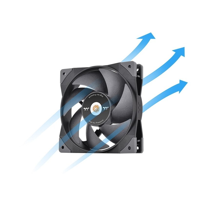 Thermaltake SWAFAN GT12 Корпус компьютера Air cooler 12 cm Черный 3 шт – 3