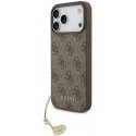 Guess 4G Charm -kuori Apple iPhone 17 Pro Max -puhelimelle, sävy sävyyn ruskeana Guess 4G Charm -kuori Apple iPhone 17 Pro Max -puhelimelle, sävy sävyyn ruskeana