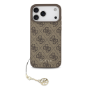 Guess 4G Charm vāciņš, kas paredzēts Apple iPhone 17 Pro Max, tonī uz toni brūnā krāsā Guess 4G Charm vāciņš, kas paredzēts Apple iPhone 17 Pro Max, tonī uz toni brūnā krāsā