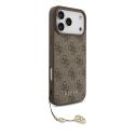 Guess 4G Charm dėklas skirtas Apple iPhone 17 Pro Max Tone on Tone rudos spalvos Guess 4G Charm dėklas skirtas Apple iPhone 17 Pro Max Tone on Tone rudos spalvos