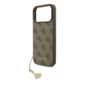 Guess 4G Charm case designed for Apple iPhone 17 Pro Max in tone-on-tone brown color Guess 4G Charm case designed for Apple iPhone 17 Pro Max in tone-on-tone brown color