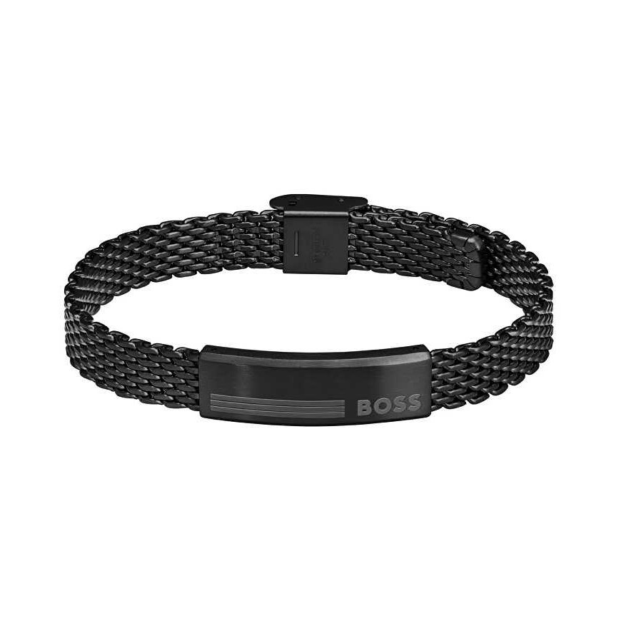 Hugo Boss Tyylikäs teräksinen ranneke verkko 1580612
