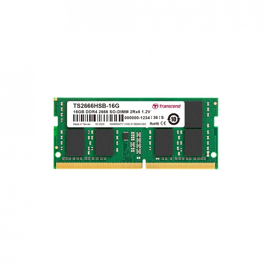 Transcend TS2666HSB-16G atmiņas modulis 16 GB 2 x 8 GB DDR4 – 2