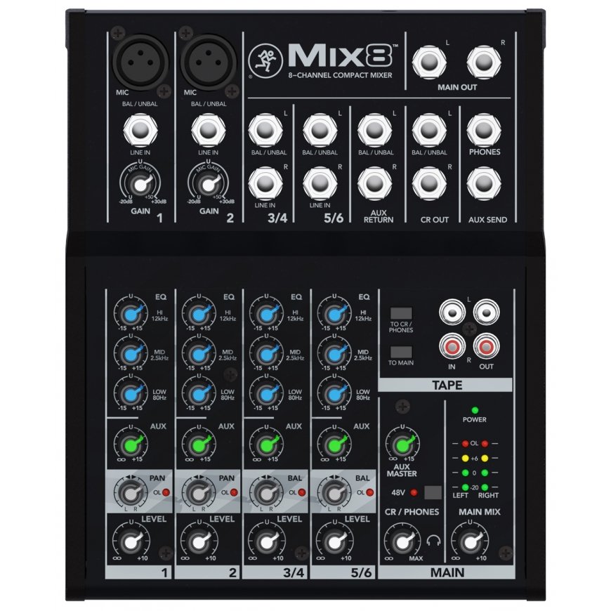 Mackie Mix8 8 kanāli 20 -