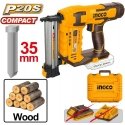 Ingco CBNLI3505 cordless nailer/stapler without battery and charger Ingco CBNLI3505 cordless nailer/stapler without battery and charger