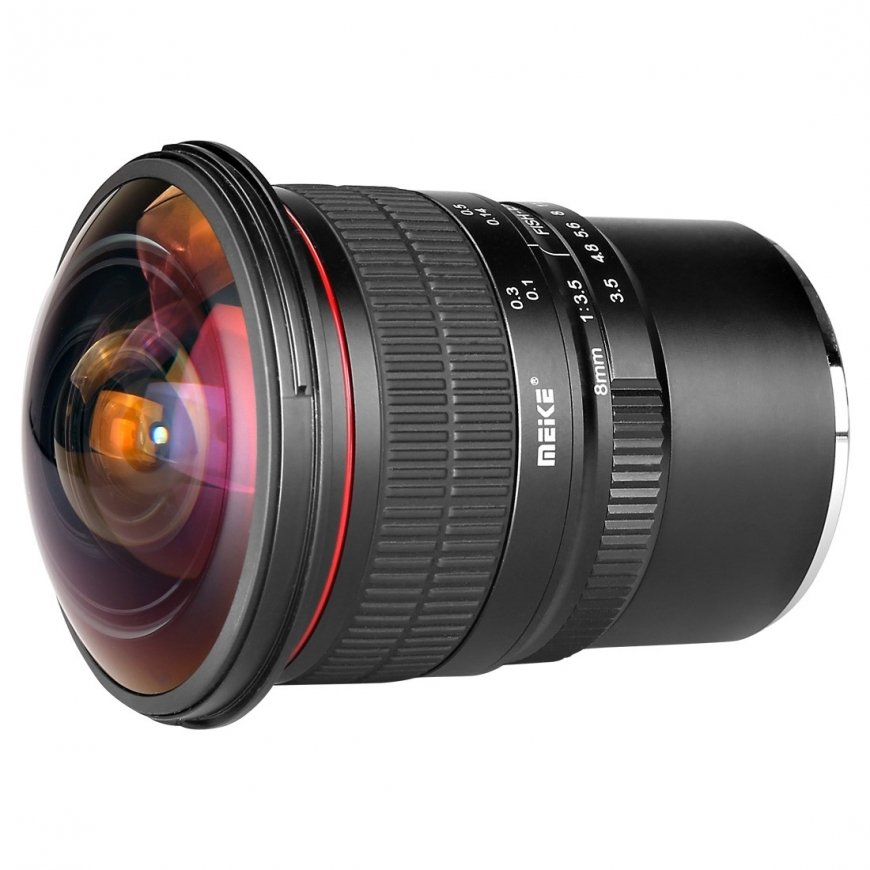 Meike 8mm F3.5 MILC (Peeglita vahetatavate objektiividega kaamera) Lai kalasilmobjektiiv Must