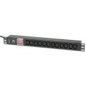 Techly Rack 19" PDU 12 VDE outputs with C20 plug and Switch Techly Rack 19" PDU 12 VDE outputs with C20 plug and Switch