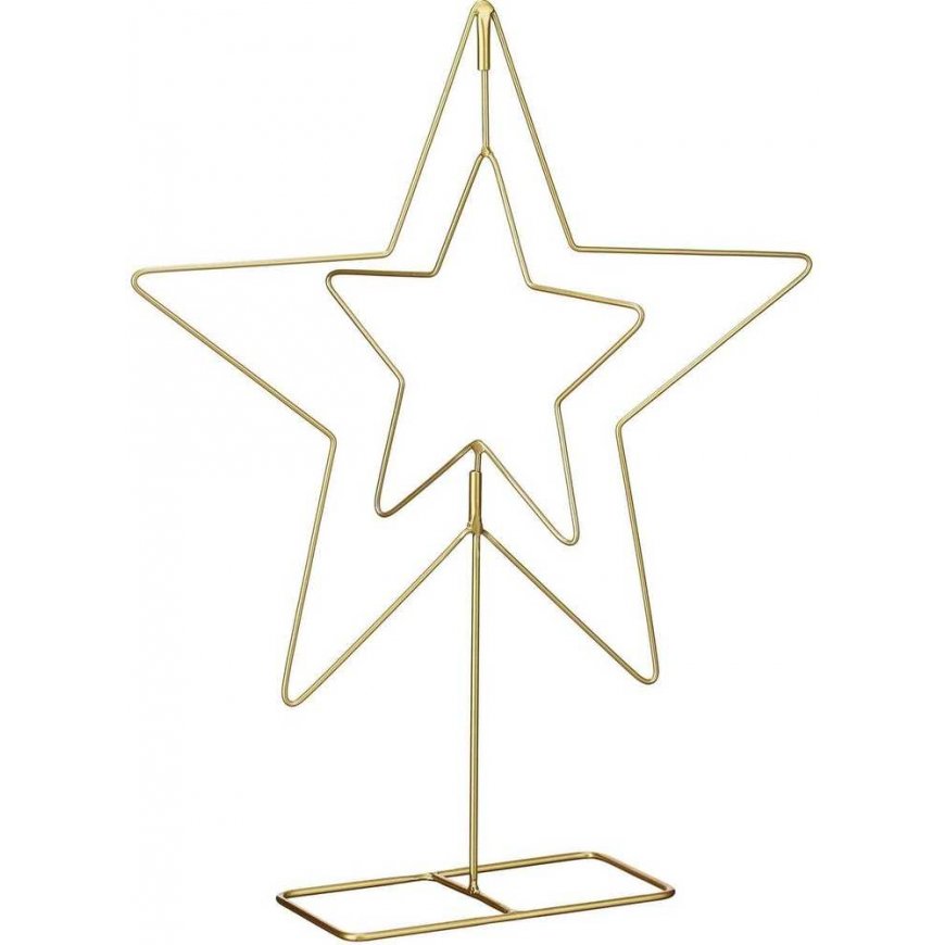 DECORATIVE STAR 50CM GOLD MICA