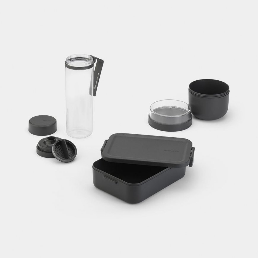 Brabantia Make & Take Pusdienu kārbu komplekts 0,5 L Plastmasa Pelēks, Caurspīdīgs 3 pcs – 3
