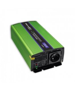 Qoltec Monolith virta-adapteri ja vaihtosuuntaaja Auto 1200 W Vihreä