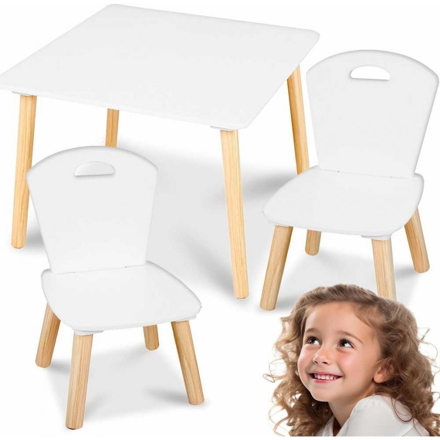 Ricokids Koka bērnu galdiņš ar 2
