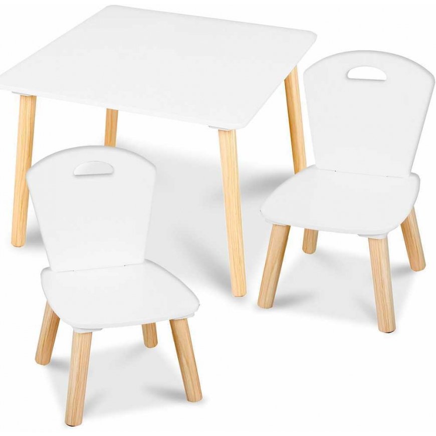 Ricokids Puitlastemängulaud koos 2 tooliga – 5
