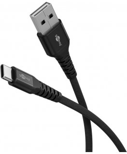 Goobay 74527 USB cable USB 2.0 2 m USB C USB A Black