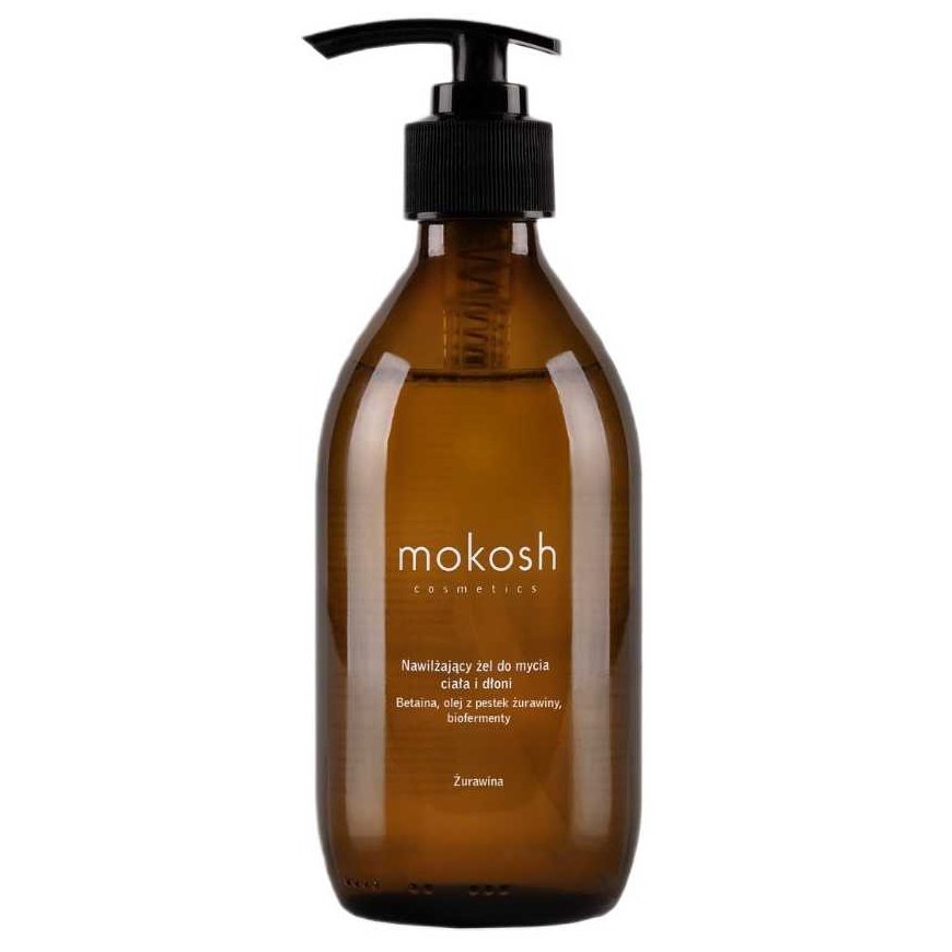 Mokosh Moisturizing body and hand wash gel with cranberries, 300 ml