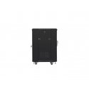 Lanberg FF01-6615-12B rack cabinet 15U Freestanding rack Black