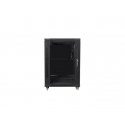 Lanberg FF01-6615-12B rack cabinet 15U Freestanding rack Black