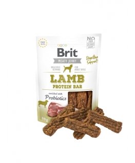 Brit Jerky Snack Dzīties pakaļ/suns Uzkodas Jēra gaļa 80 g
