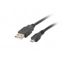 Lanberg CA-USBM-10CC-0010-BK USB kabelis USB 2.0 1 m Micro-USB B USB A Melns Lanberg CA-USBM-10CC-0010-BK USB kabelis USB 2.0 1 m Micro-USB B USB A Melns