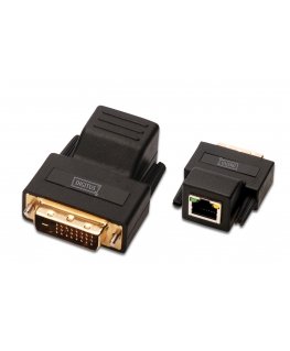 Digitus DS-54101 kaabli soomuutja RJ-45 F DVI-D M Must