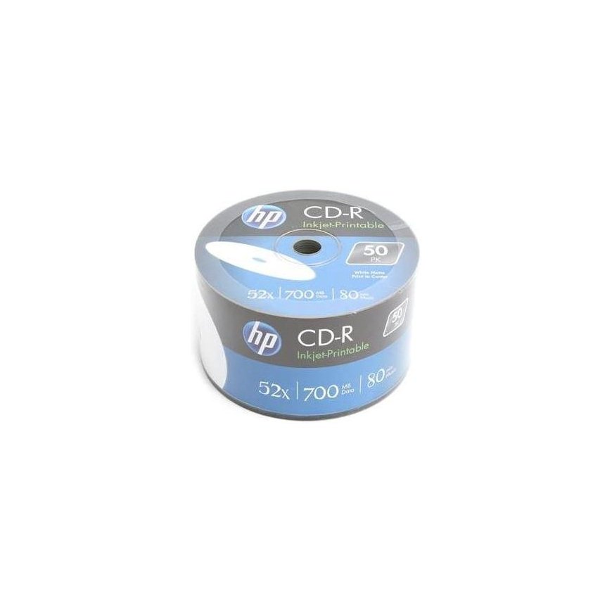 HP CD-R 52x 700MB 50P drukājams CRE00070WIP-3 – 2