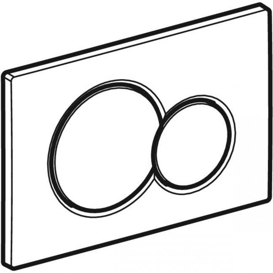 Geberit 115.770.JQ.5 flush toilet replacement part Flush plate Chrome – 2