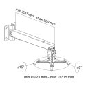 Techly ICA-PM 16 project mount Ceiling/wall Silver Techly ICA-PM 16 project mount Ceiling/wall Silver