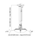 Techly ICA-PM 16 project mount Ceiling/wall Silver Techly ICA-PM 16 project mount Ceiling/wall Silver