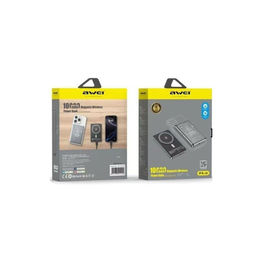 Induktsioonipank Awei PA-31 10000mAh MagSafe hall