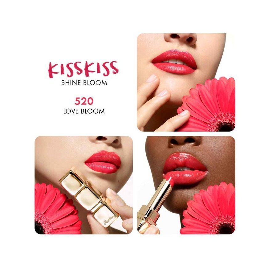 Guerlain KissKiss Shine Bloom 520 Love Bloom „Shine“ – 4