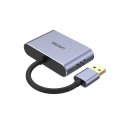 UNITEK V1304A video kabeļu aksesuārs 0,15 m USB Type-A HDMI + VGA (D-Sub) Pelēks UNITEK V1304A video kabeļu aksesuārs 0,15 m USB Type-A HDMI + VGA (D-Sub) Pelēks