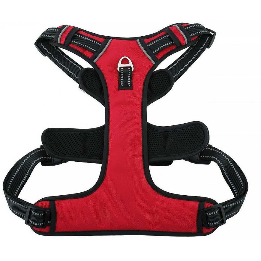 Oem Dog harness OXFORD Size L red black