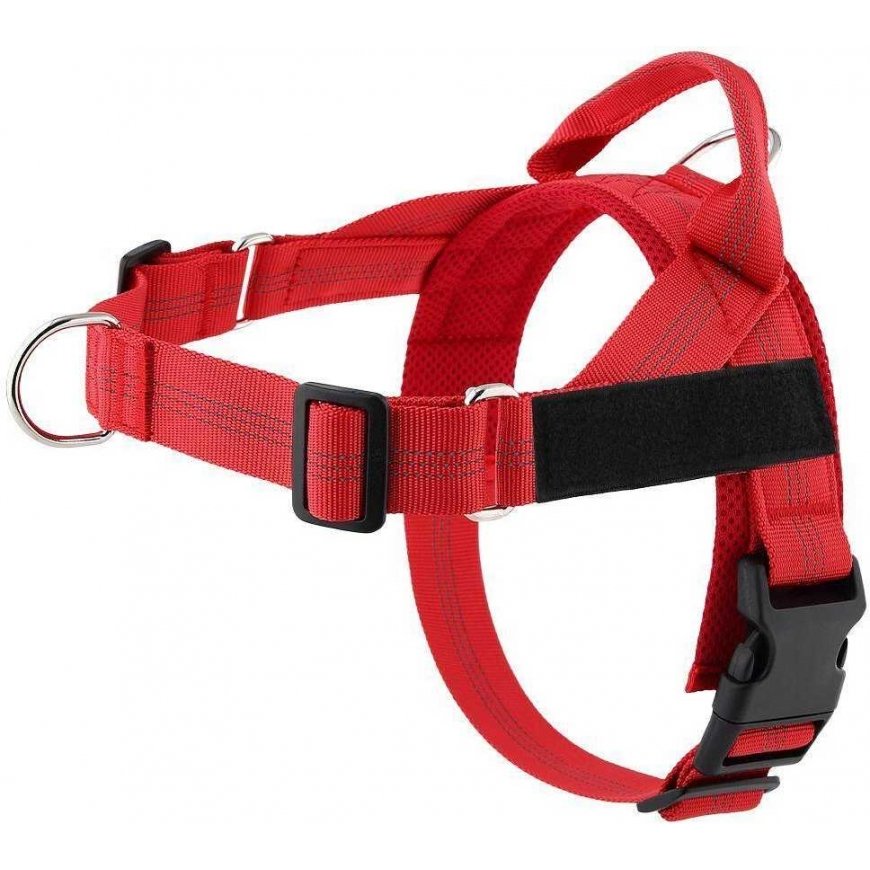 Oem Dog harness OXFORD Size L red black – 4