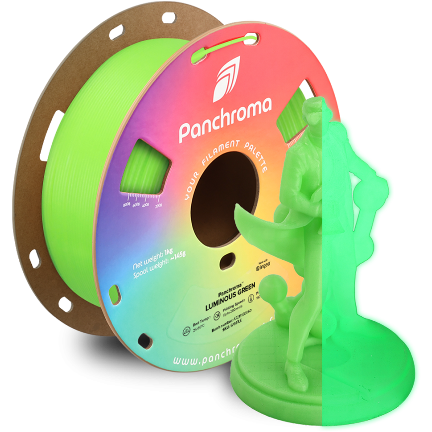 Polymaker Panchroma PLA Luminous 1.75mm 1kg - Luminous Green – 4