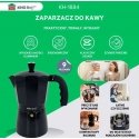 King Hoff Kavos coffee machine KAVOS APARATAS 450ml KINGHOFF KH-1884 INDUCTION King Hoff Kavos coffee machine KAVOS APARATAS 450ml KINGHOFF KH-1884 INDUCTION