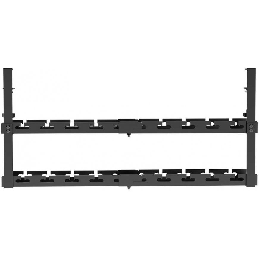 "Maclean" under-desk cable organizer, max load 5kg, max length 728 mm, 2 levels, black, MC-102 B – 2