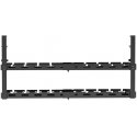 "Maclean" under-desk cable organizer, max load 5kg, max length 728 mm, 2 levels, black, MC-102 B