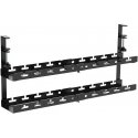"Maclean" under-desk cable organizer, max load 5kg, max length 728 mm, 2 levels, black, MC-102 B