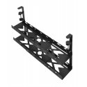 "Maclean" under-desk cable organizer, max load 5kg, max length 728 mm, 2 levels, black, MC-102 B
