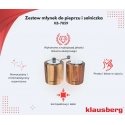 DO SOLI un PIPARU KOMPLEKTS AR DZIRNAVIŅU UN SĀLS TRAUKU KLAUSBERG KB-7859