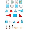 Lean Toys Magnetic Construction Blocks Space Windows 90 pcs Lean Toys Magnetic Construction Blocks Space Windows 90 pcs
