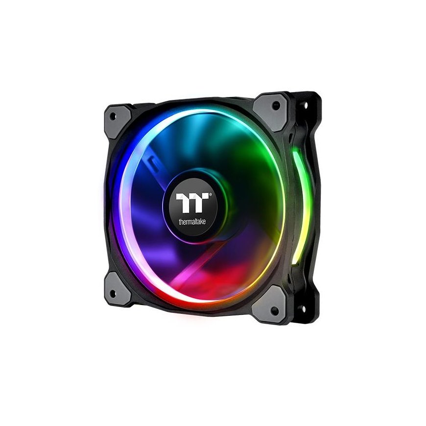 Thermaltake CL-F076-PL12SW-A система охлаждения компьютера Корпус компьютера Вентилятор 12 cm Черный