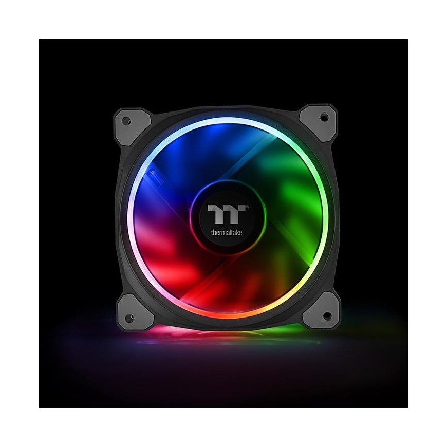 Thermaltake CL-F076-PL12SW-A computer cooling system Computer case Fan 12 cm Black – 3